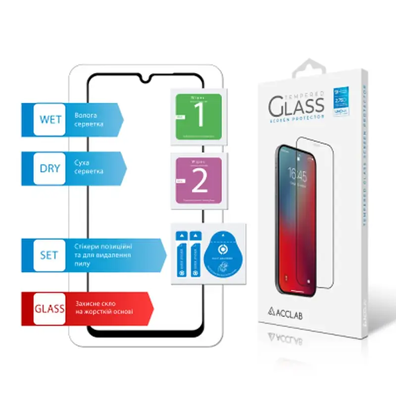 Скло захисне ACCLAB Full Glue Realme C61 Black (1283126594038) - фото 7