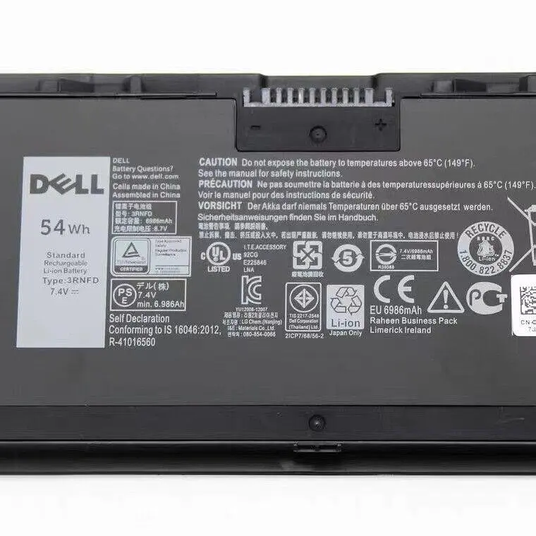 Акумулятор для ноутбука Dell Latitude E7420 E7440 E7450 - 3RNFD (34GKR) 7.4V 54Wh - фото 2