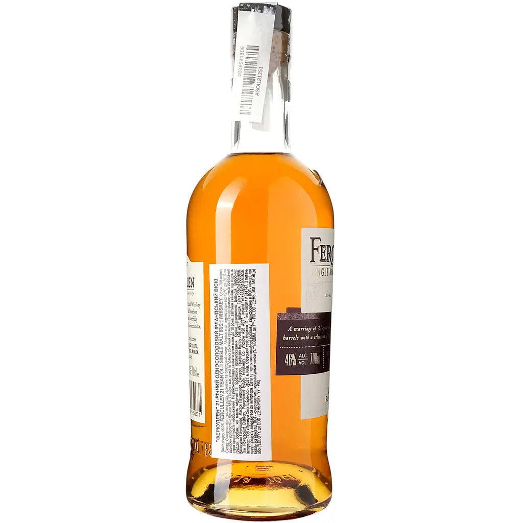 Віскі Fercullen 21 yo Single Malt Irish Whiskey 46% 0.7 л - фото 4