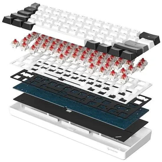 Клавіатура USB GamePro Genesis Infinity MK130BW Outemu Swithes White (MK130BW) UA - фото 3