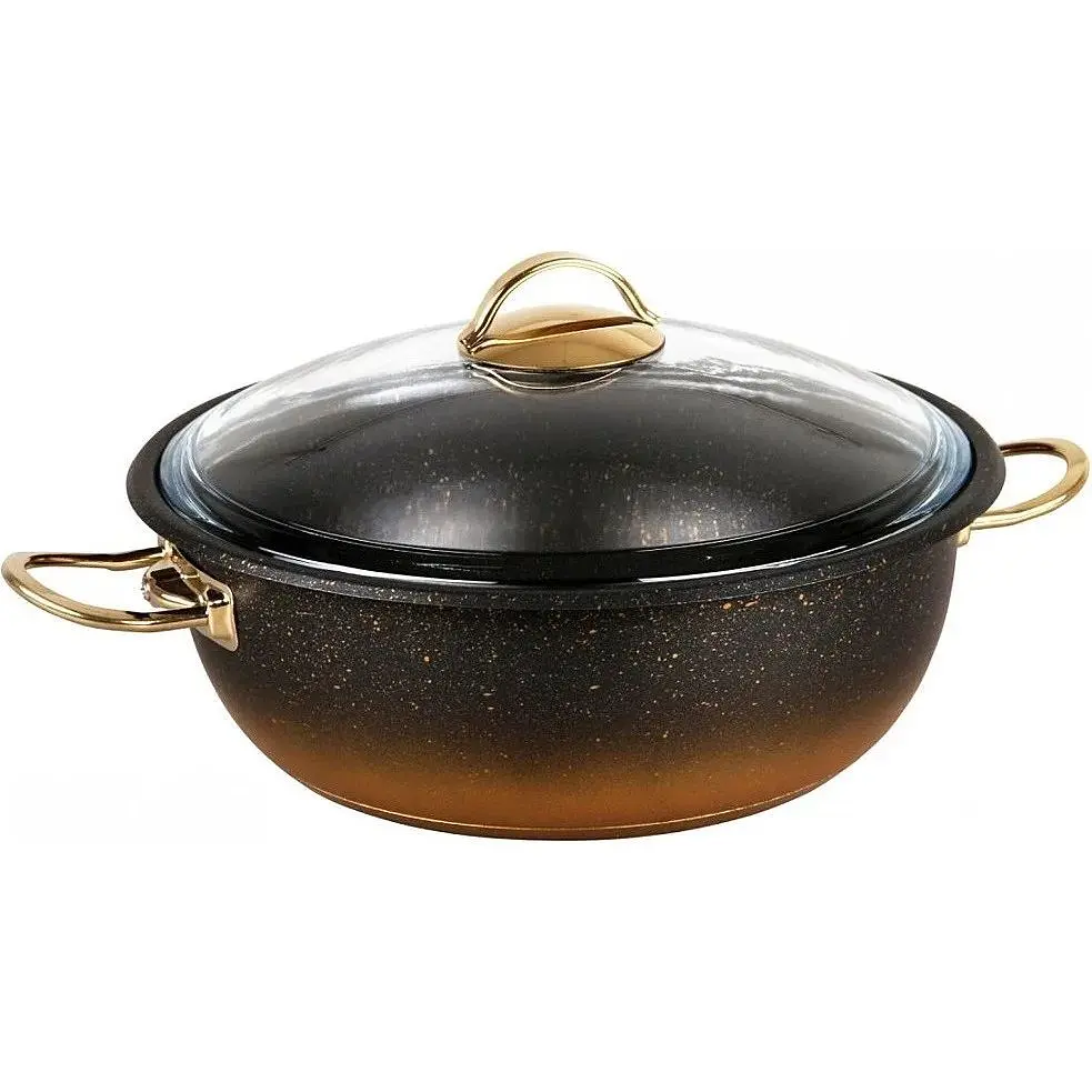 Мантоварка-пароварка O.M.S. Collection 6091-C 30 см 6.4 л с гранитным покрытием 6 предметов черный - фото 4