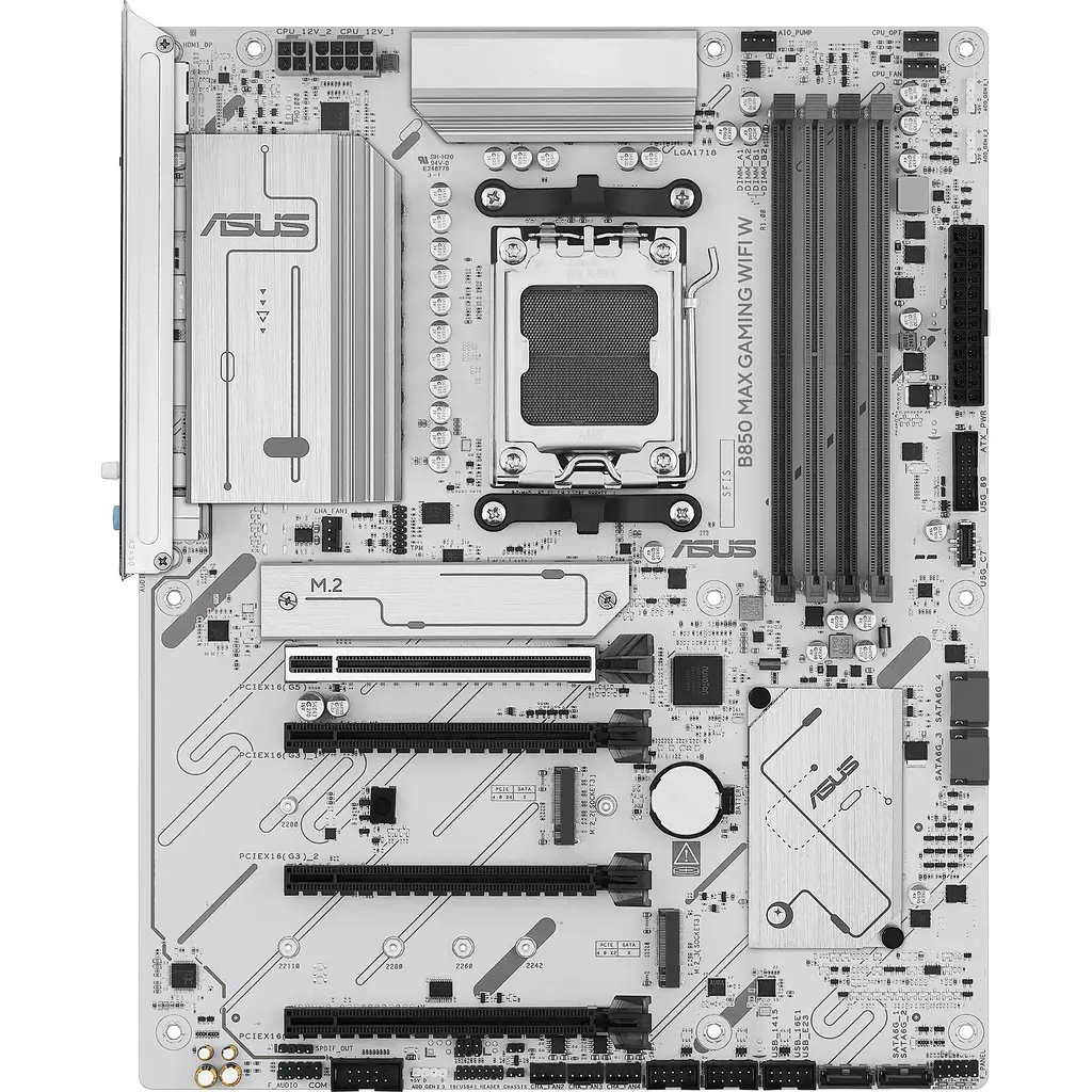 Материнська плата Asus B850 MAX Gaming Wi-Fi White (90MB1M10-M0EAY0) EU [156903] - фото 2