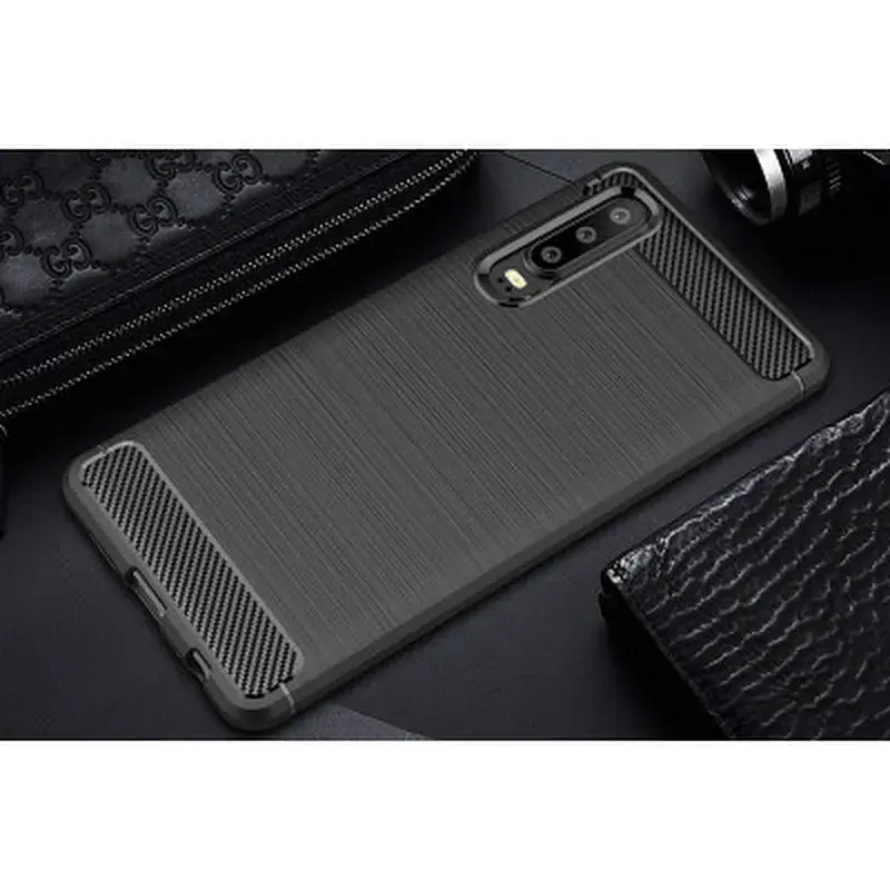 Чохол до мобільного телефона Laudtec для Huawei P30 Carbon Fiber (Black) (LT-P30B) - фото 9