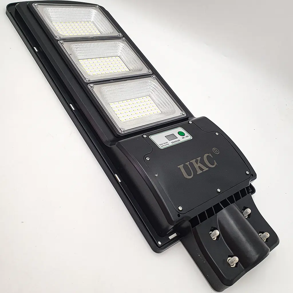 Ліхтар вуличний акумуляторний світильник 30000mAh з пультом на сонячній батареї LED Solar Street Light 375W UKC 7780 - фото 3