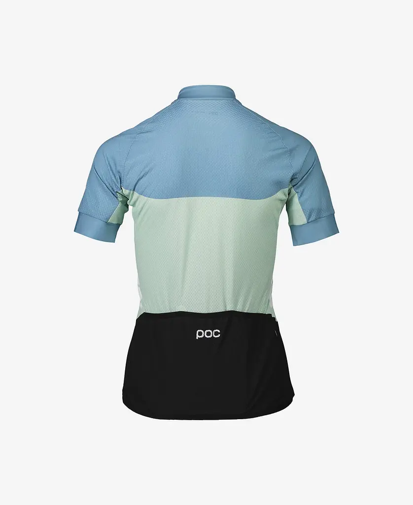 Велоджерсы женские POC Essential Road Light Jersey S Голубой-Салатовый - фото 5