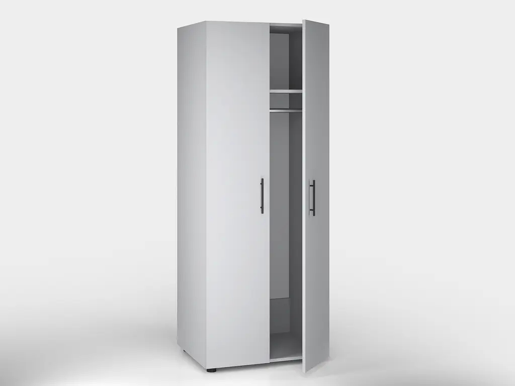 Шафа гардеробна з трубою ОП-902 Orange-Line 700х550х1825 Сіра мишка - фото 3