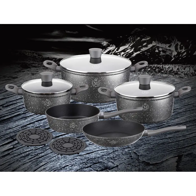 Набір посуду Meisterklasse Granite Touch Line MK-1016 10 предметів - фото 2