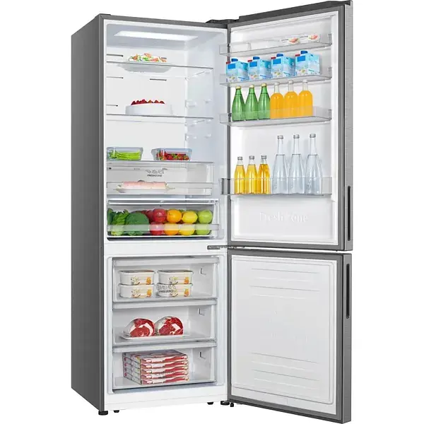Холодильник Gorenje с нижн. мороз. камерой высота 200 см глубина 70 см 347(109) л А++ NF дисплей инвертор нерж. - фото 5