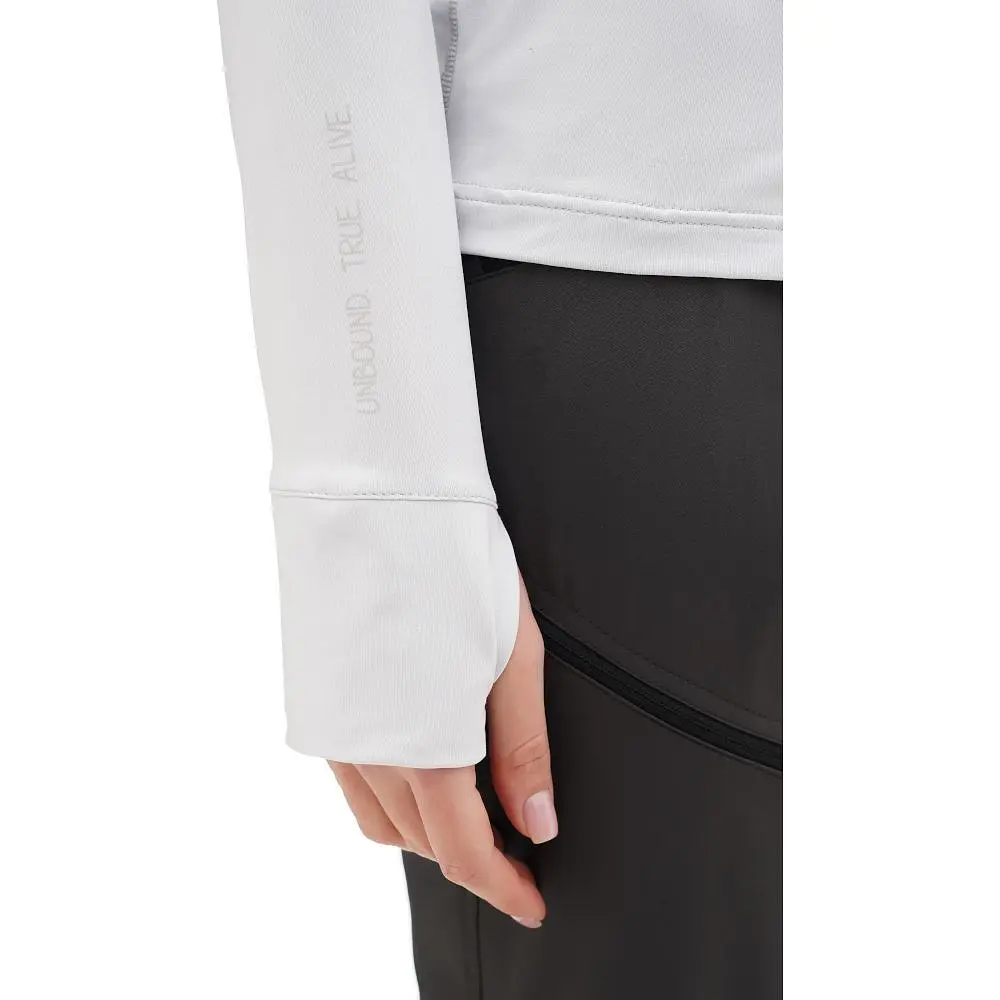 Термофутболка жіноча Turbat Hike Lite LS Hood Women S Світло-сірий - фото 4