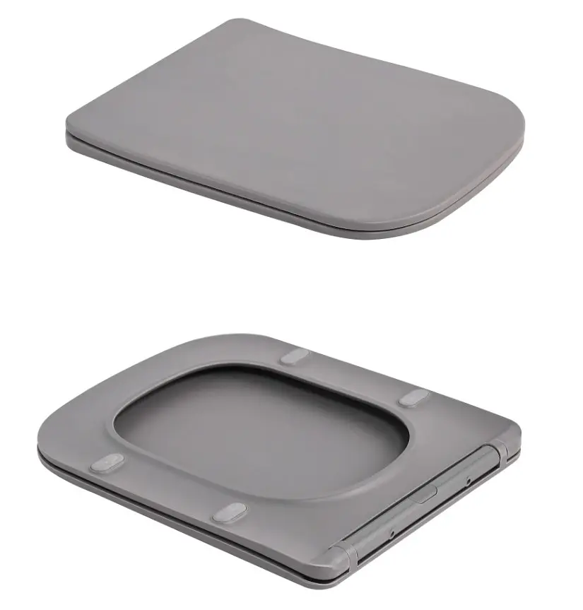 Унітаз підвісний Qtap Tern Ultra Quiet , Stone grey, з сидінням Slim Duroplast / Soft-close / Quick Release QTTER26SG49000 - фото 7