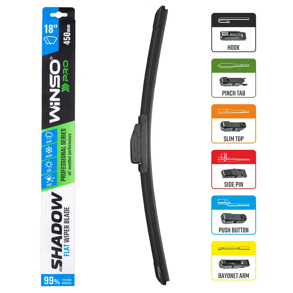 Бескаркасная щетка Winso Pro Shadow 18/450 мм (117450) - фото 3