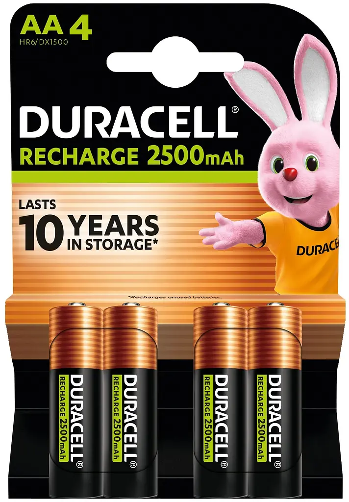 Аккумулятори Duracell Rechargeable AA 2500 mAh, 4 шт. (6486621) - фото 8