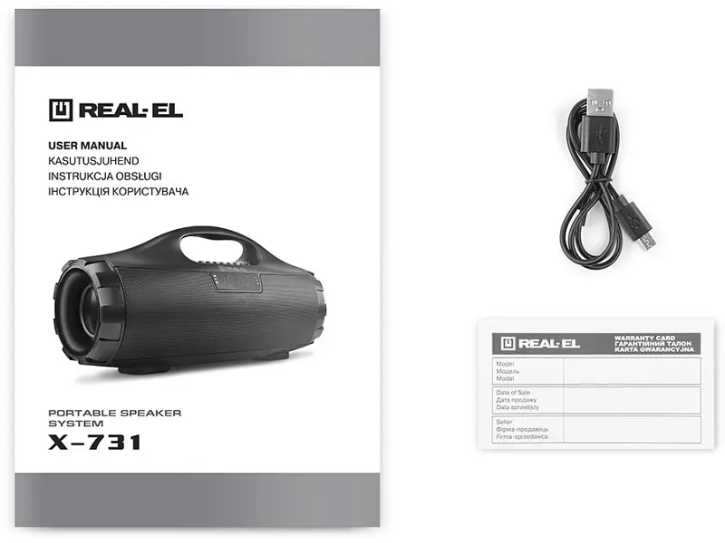 Портативна акустика REAL-EL X-731 Black (EL121600015) - фото 11