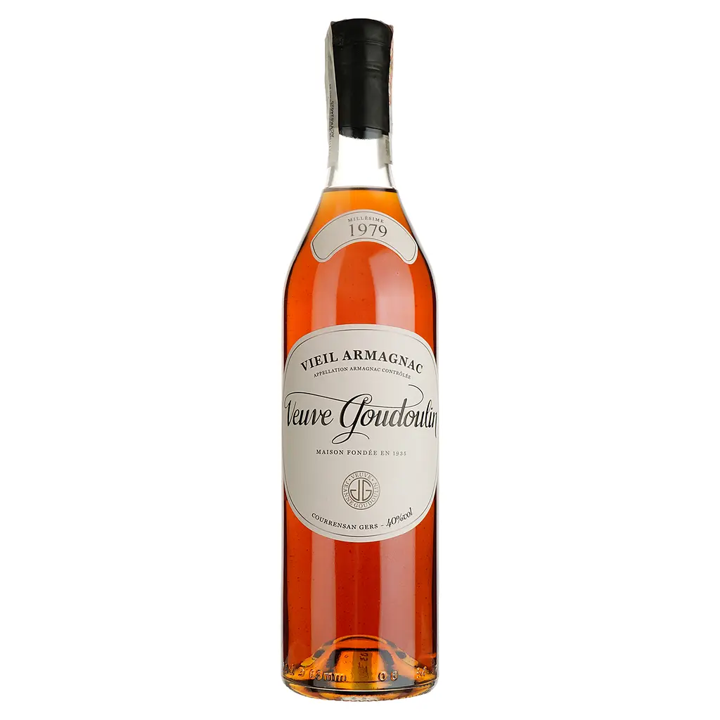 Арманьяк Veuve J. Goudoulin Bas Armagnac 1979 40% 0.7 л в подарочной коробке - фото 2