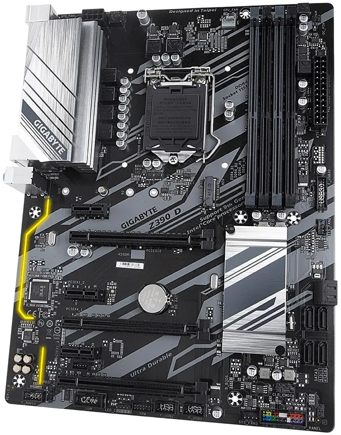Материнська плата Gigabyte Z390 D LGA 1151v2 (Z390 D) Б/В - фото 2