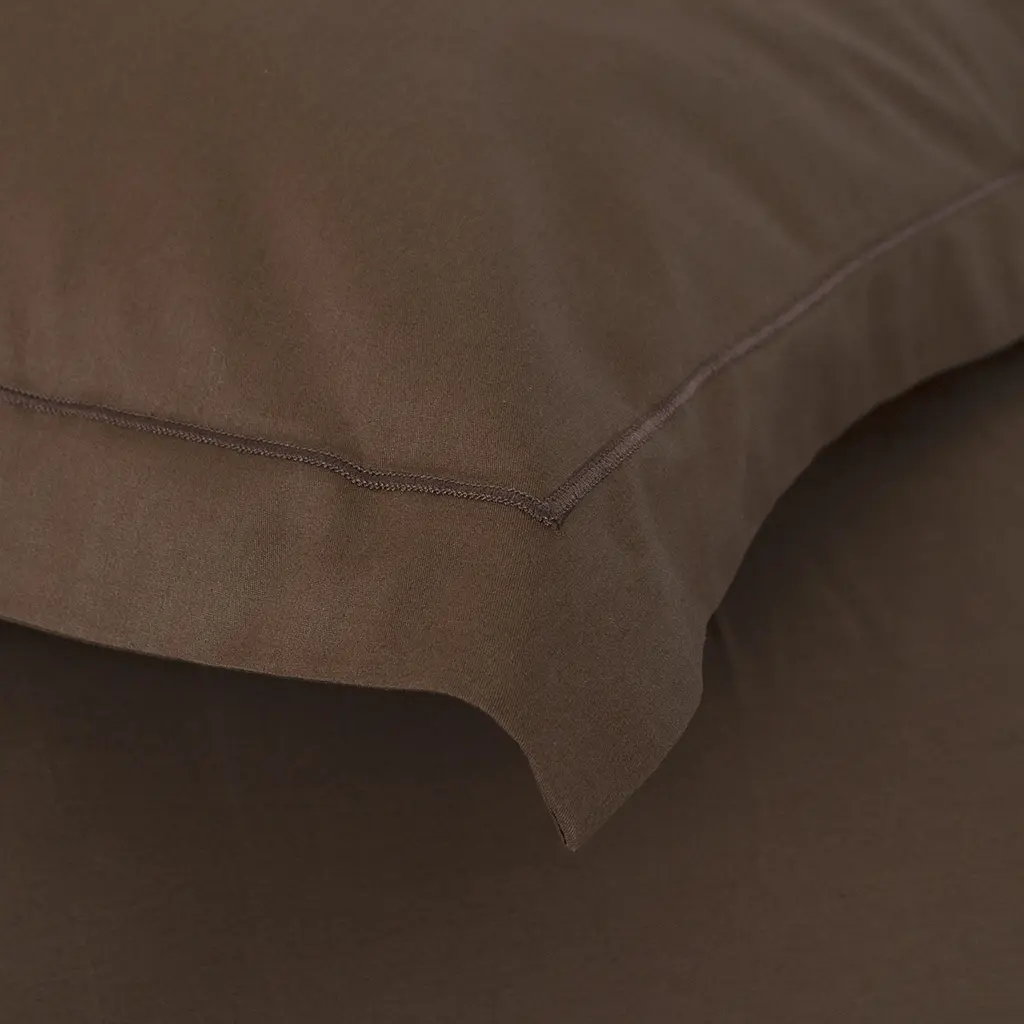 Наволочки сатин Lotus Home - Dakota Modern шоколадный 50x70+5 (2 шт) - фото 2