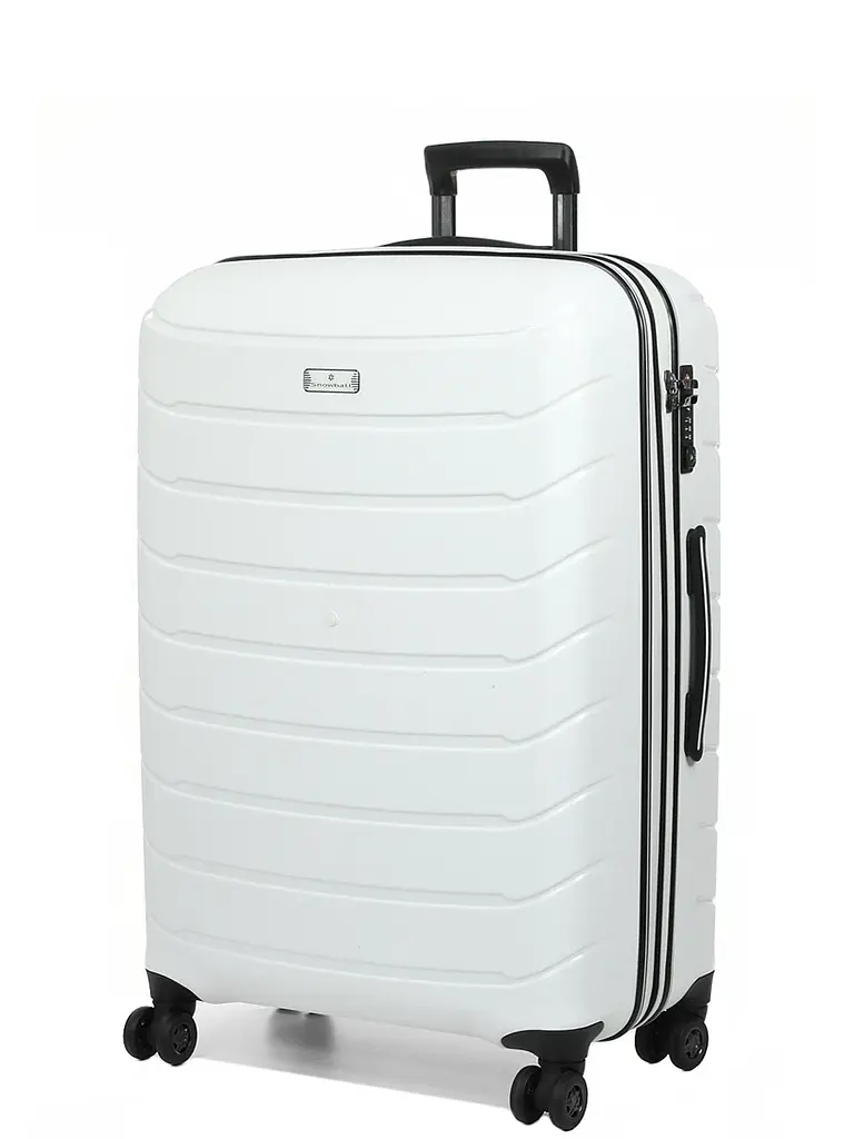Валіза дорожня Великий (L) Поліпропілен Snowball 61303 Cologne 92,5 л 75х49x28 см Білий