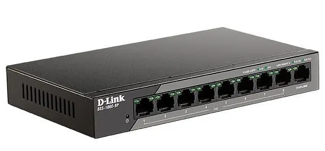 Комутатор D-Link DSS-100E-9P 8xFE PoE, 1xGE, 92W (DSS-100E-9P) - фото 2