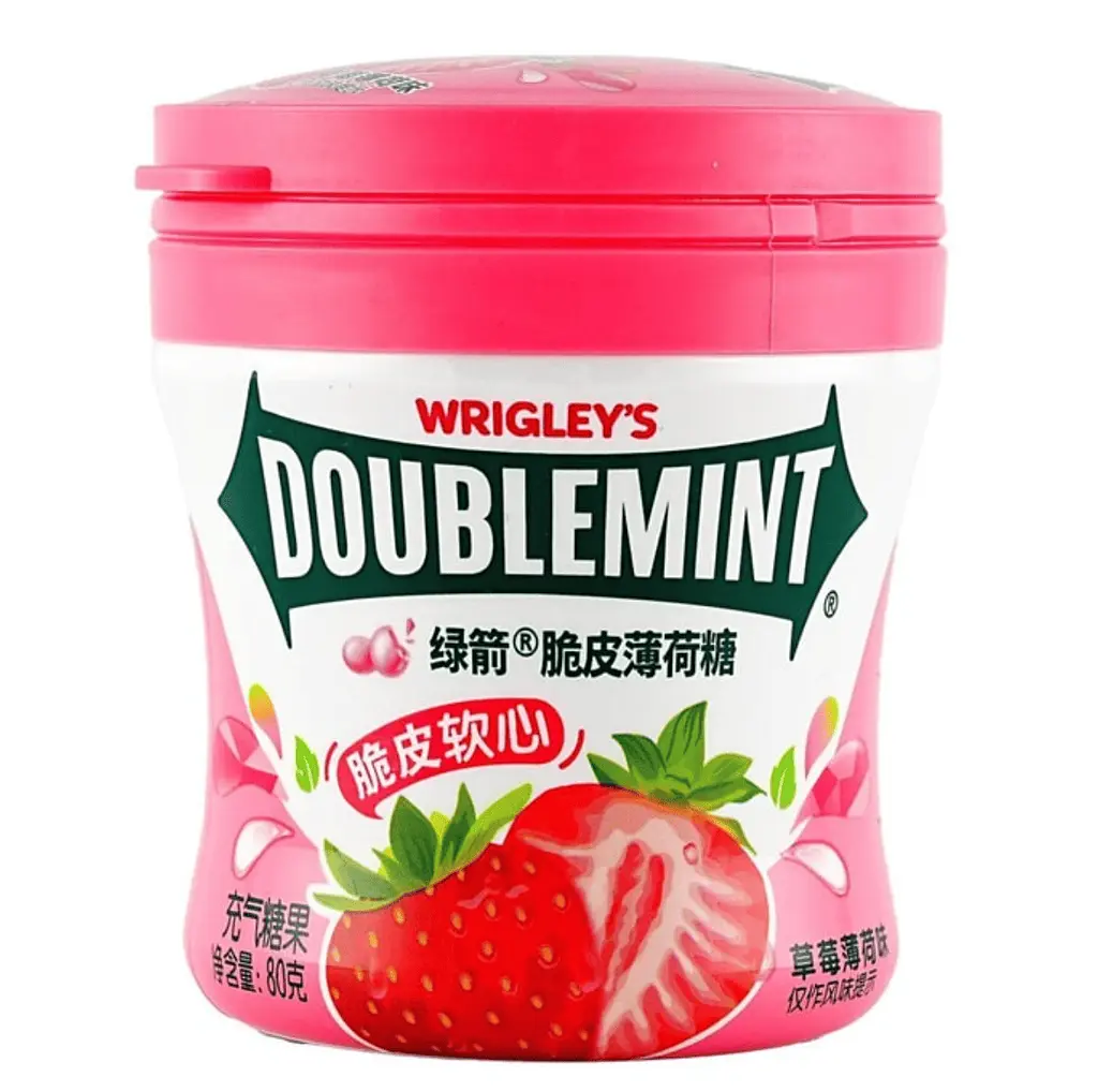 Драже Wrigley's Doublemint Strawberry Chewy Mint Candy 80г