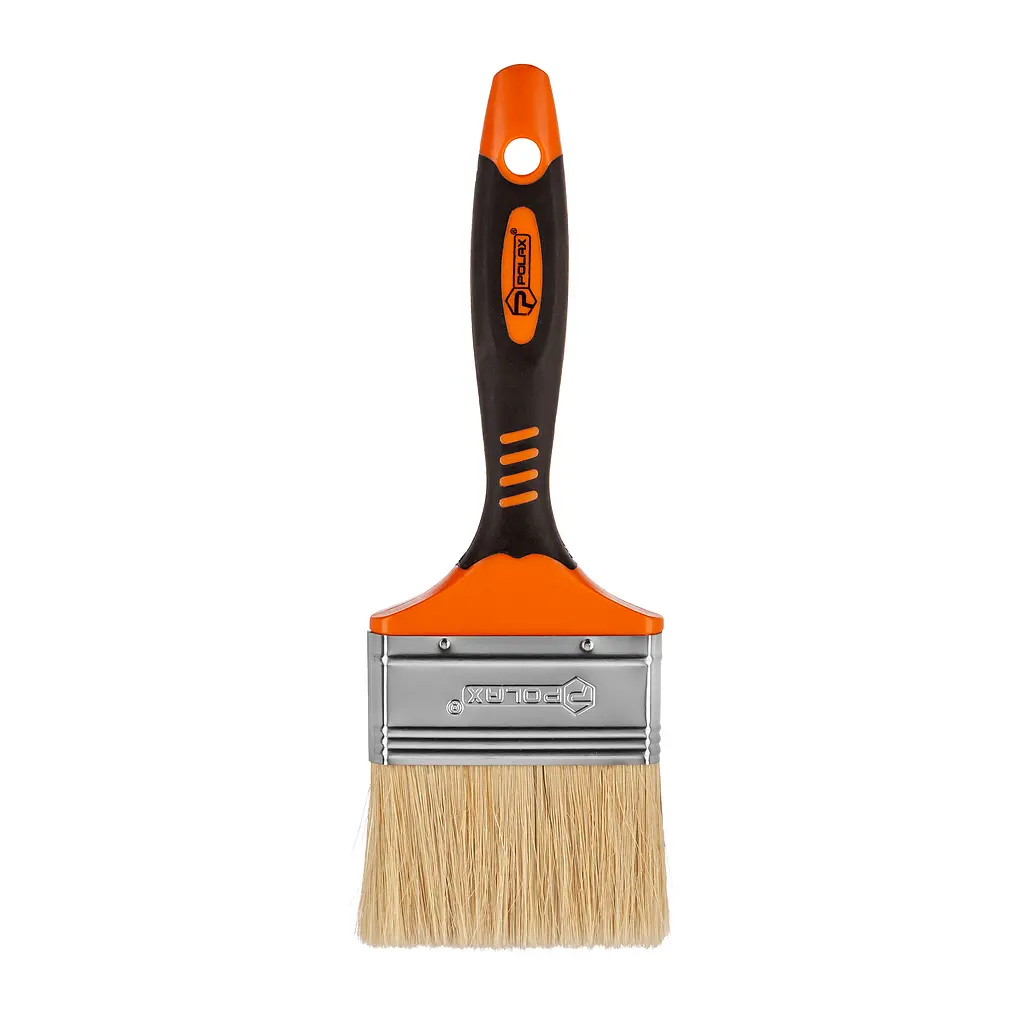 Пензель флейцевий Polax 3″, тип «Elite», професійний, змішаний ворс, двокомпонентна ручка (03-005)