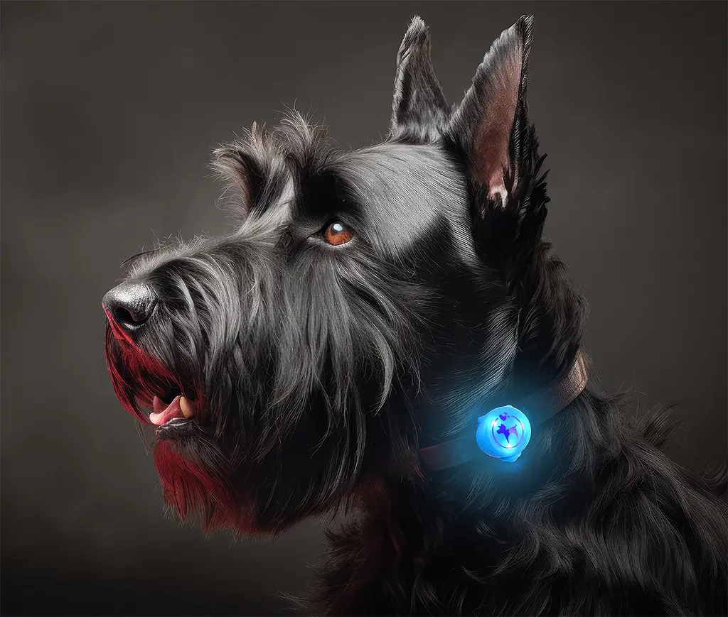 Світлодіодний LED-маячок Happet (підвіска) для собак та котів силіконовий, синій (LE02) - фото 2