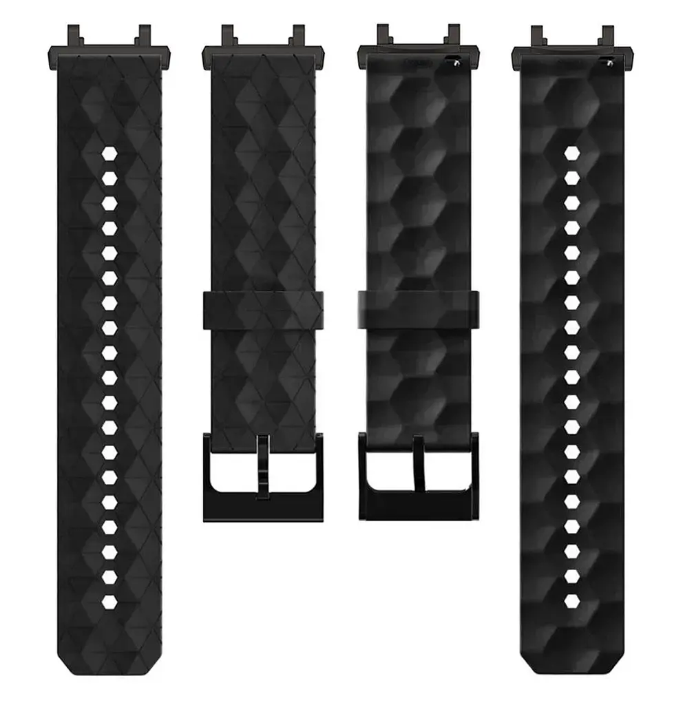 Ремінець Primolux Dimond силіконовий для годинника Xiaomi Amazfit T-Rex 2 (A2169 / A2170) - Black - фото 4