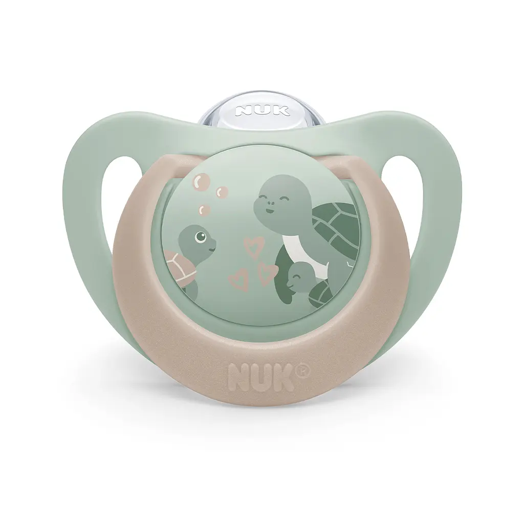 Пустышка Nuk First Choice силикон размер 2 6-18 мес. черепаха кит 2шт. (3954183) - фото 2