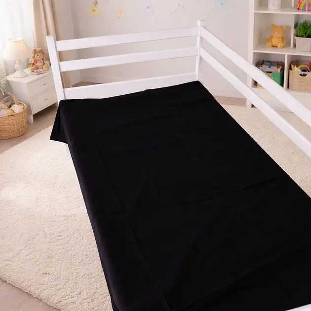 Дитяча постільна білизна JUNIOR Poplin black flowers (2200012797440) - фото 2
