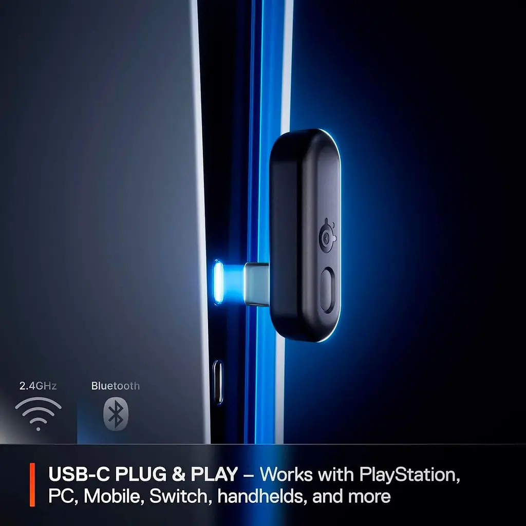 Ігрова гарнітура SteelSeries Arctis Nova 3P Wireless MultiPlatform Aqua (61688) - фото 14