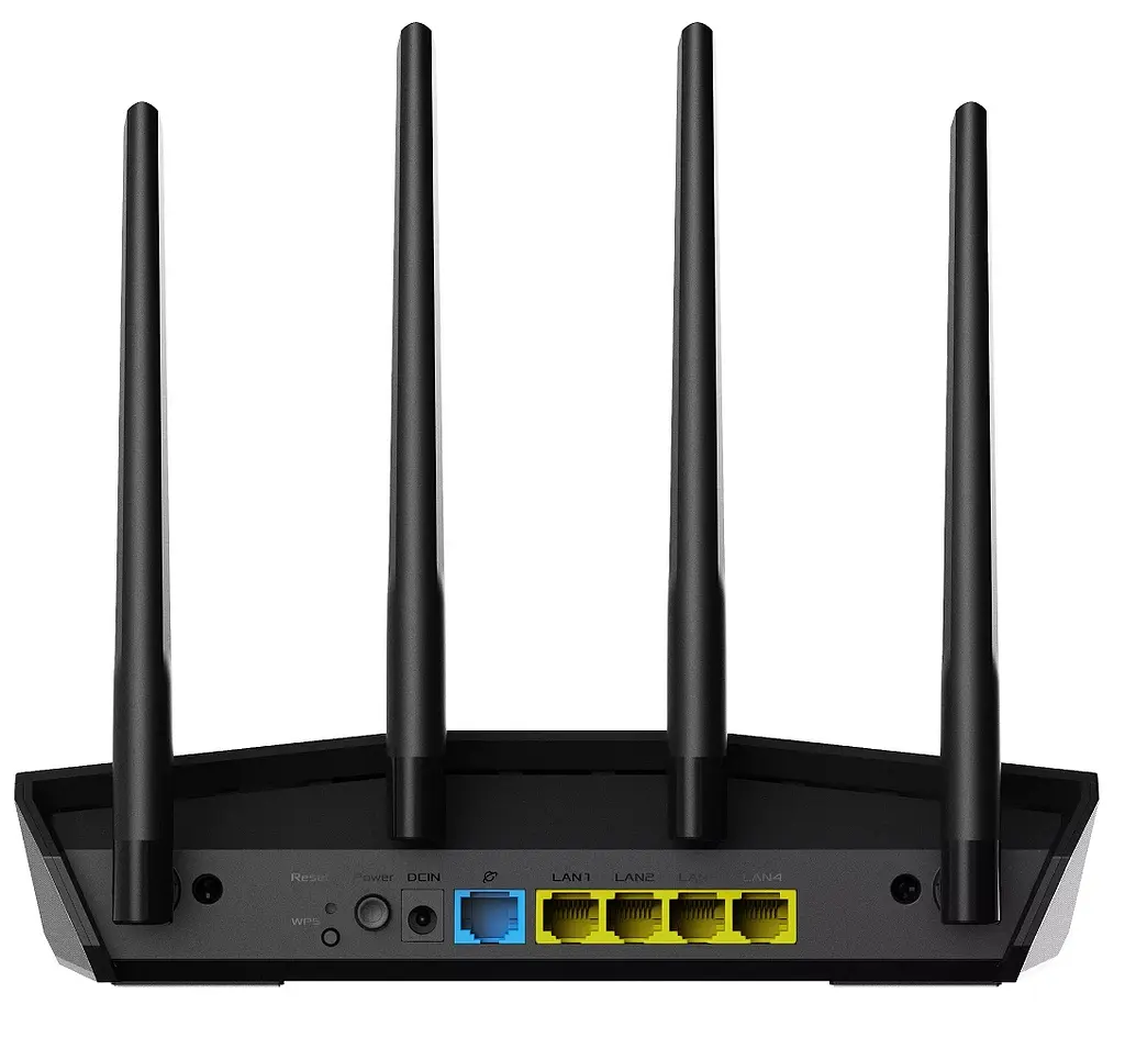 Роутер Asus RT-AX57, Black, WiFi 6 (2.4GHz до 574 MB/s / 5GHz до 2402 MB/s), 4xGLan, 1xGWan, 4 дводіапазонні антени - фото 4