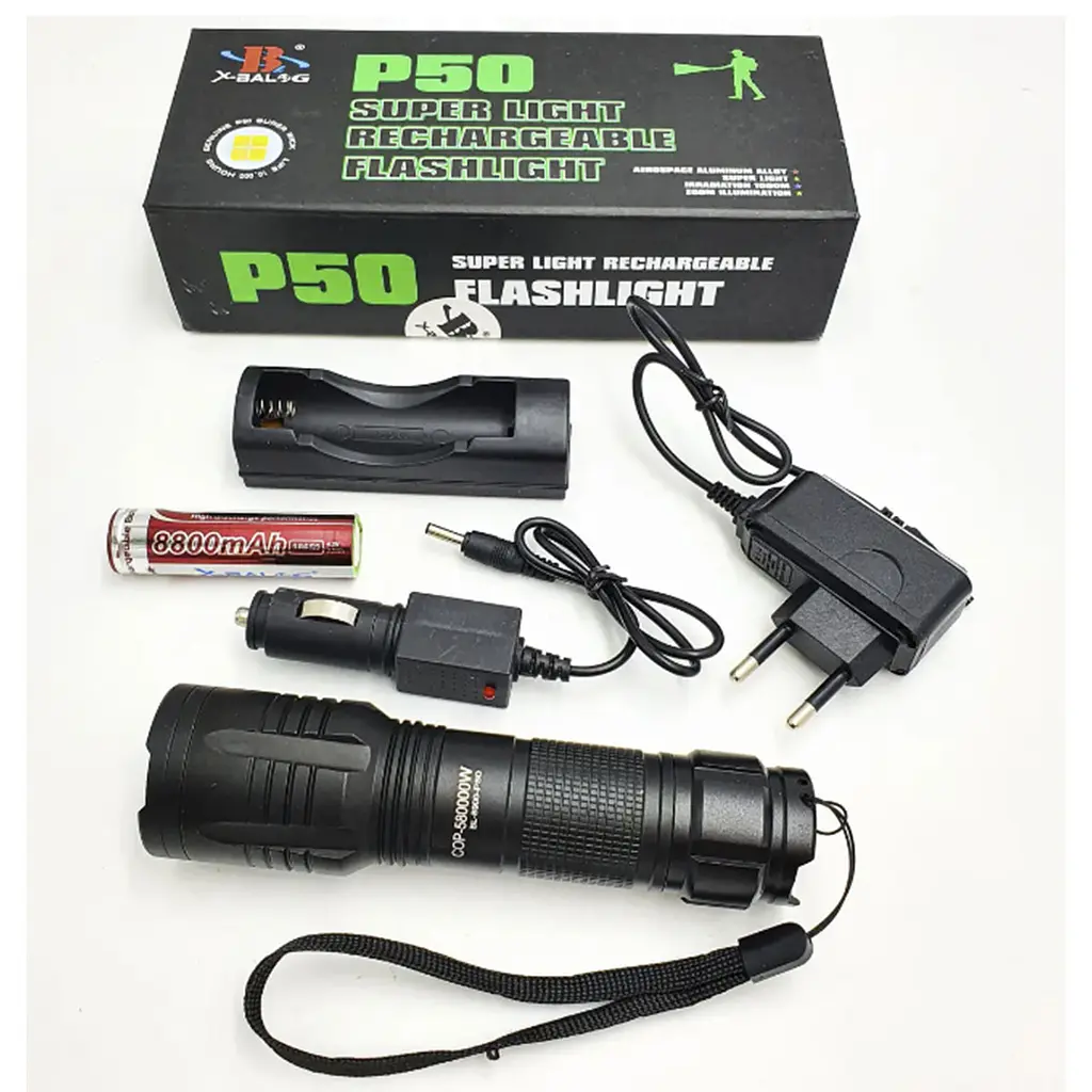 Ручний ліхтарик акумуляторний потужний 1000 люмен XPRO BL 8900-P50 (123463858_323) - фото 8