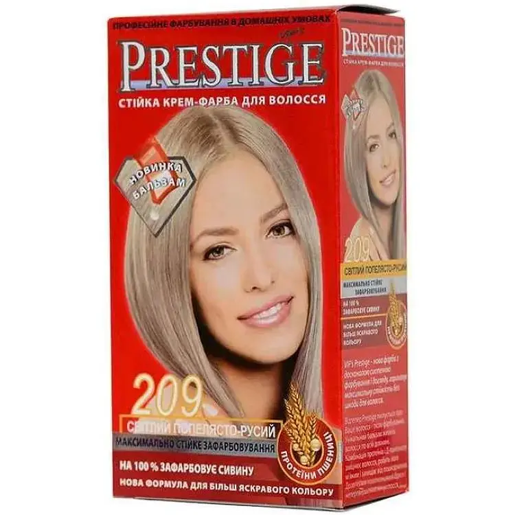 Крем-фарба PRESTIGE №209 Світлий попелясто-русявий