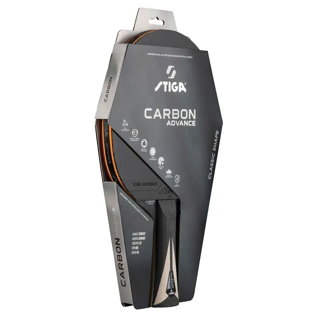 Ракетка для настільного тенісу Stiga Carbon Advance FL (1215-1001-35) (932355) - фото 6