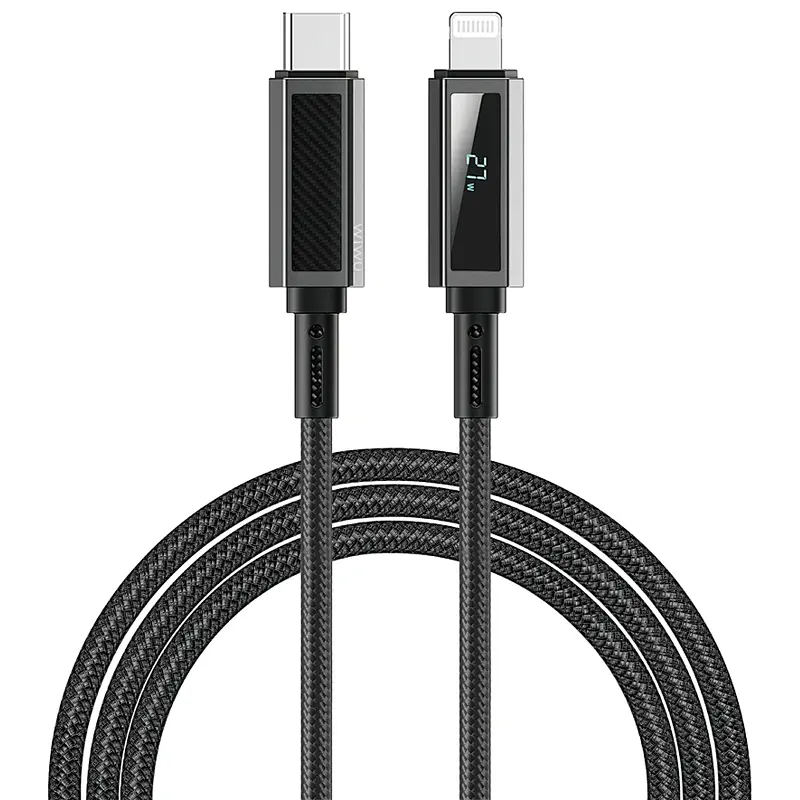 Дата кабель WIWU C080 Warriors Type-C to Lightning 27W 1 м Black - фото 3