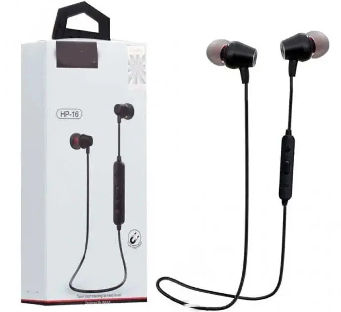 Бездротові гарнітура навушники з мікрофоном No Brand HP-16 чорні (MER-13608) - фото 2