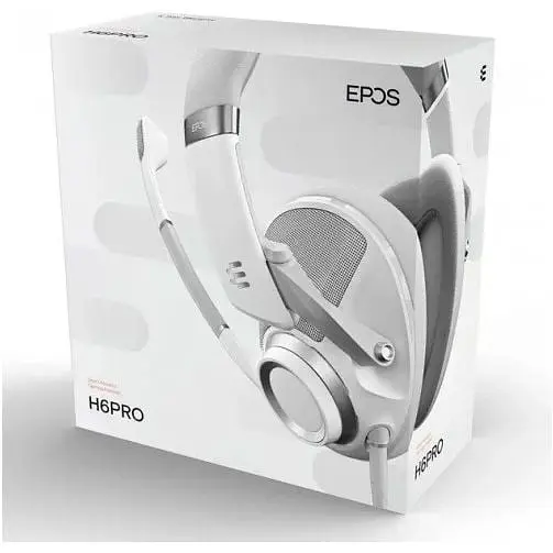 Бездротові навушники Sennheiser Epos H6Pro Open ігрові білі (1000971) - фото 6