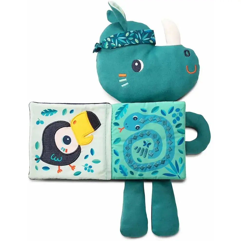 М'яка книга Lilliputiens Носоріг Маріус світиться у темряві (83419) - фото 3