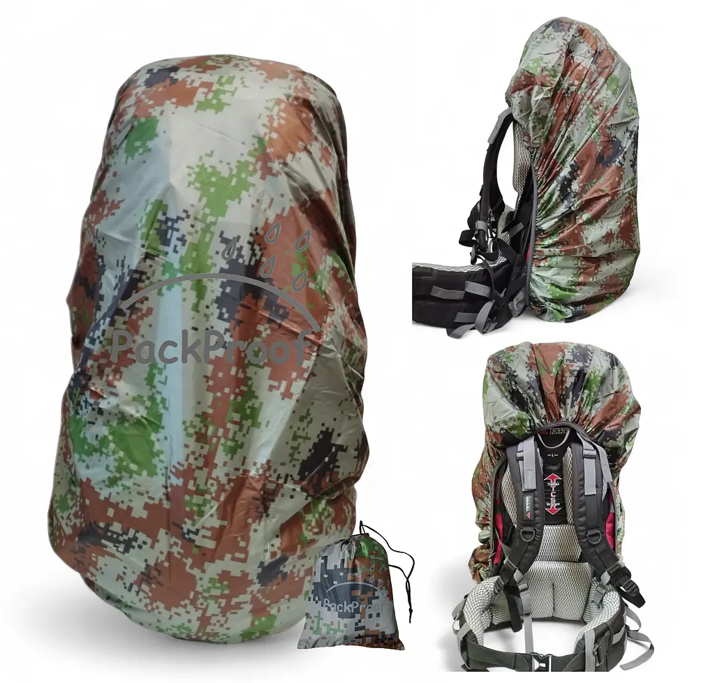 Чехол для рюкзака 80 л PackProof со стропой Пиксель - фото 2