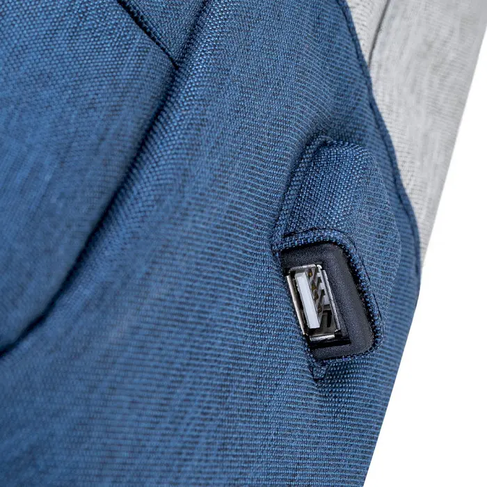 Рюкзак RivaCase 7562 Grey/Dark blue - фото 8