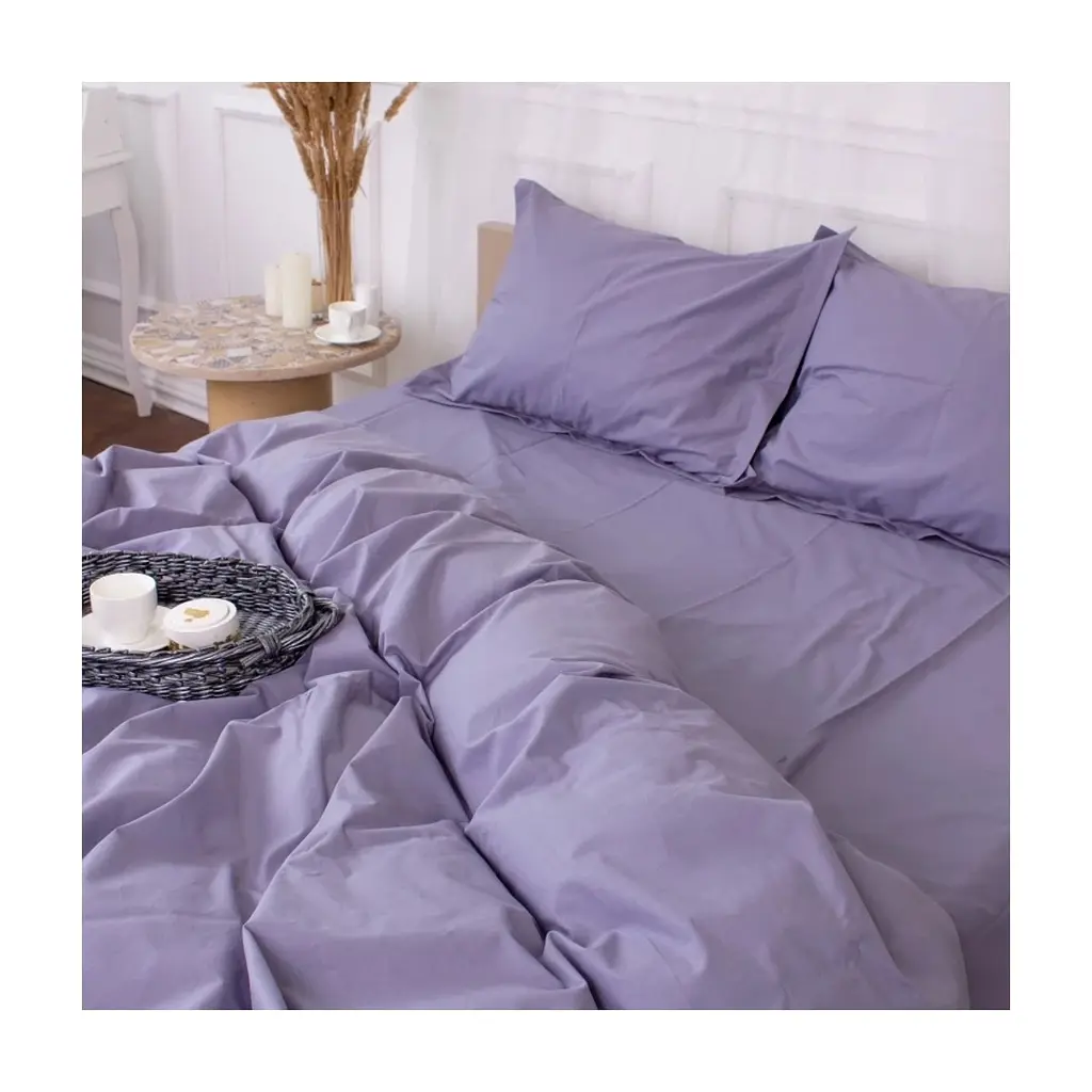 Постільна білизна MirSon Poplin Line 056 Smoky 110x140 (2200006277361) - фото 2