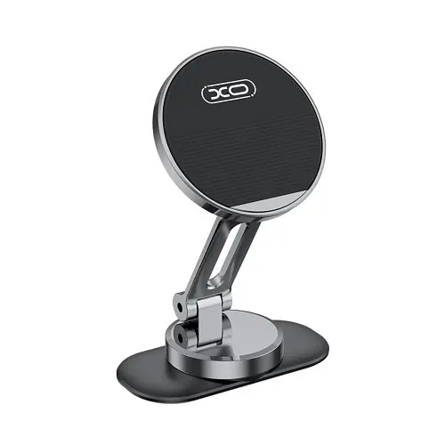 Автотримач XO C150 Magnetic 360° rotating holder with metal base Чорний