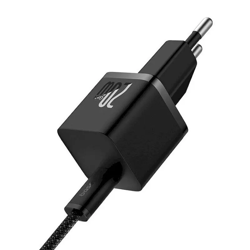 МЗП GaN5 Fast Charger (mini) PD20W (1USB-C) + кабель Type-C to Type-C (P10110900113) Cluster Baseus teh0029588 - фото 3