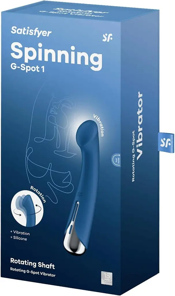 Вібратор Satisfyer Spinning G-Spot 1 16.5 см синій - фото 10