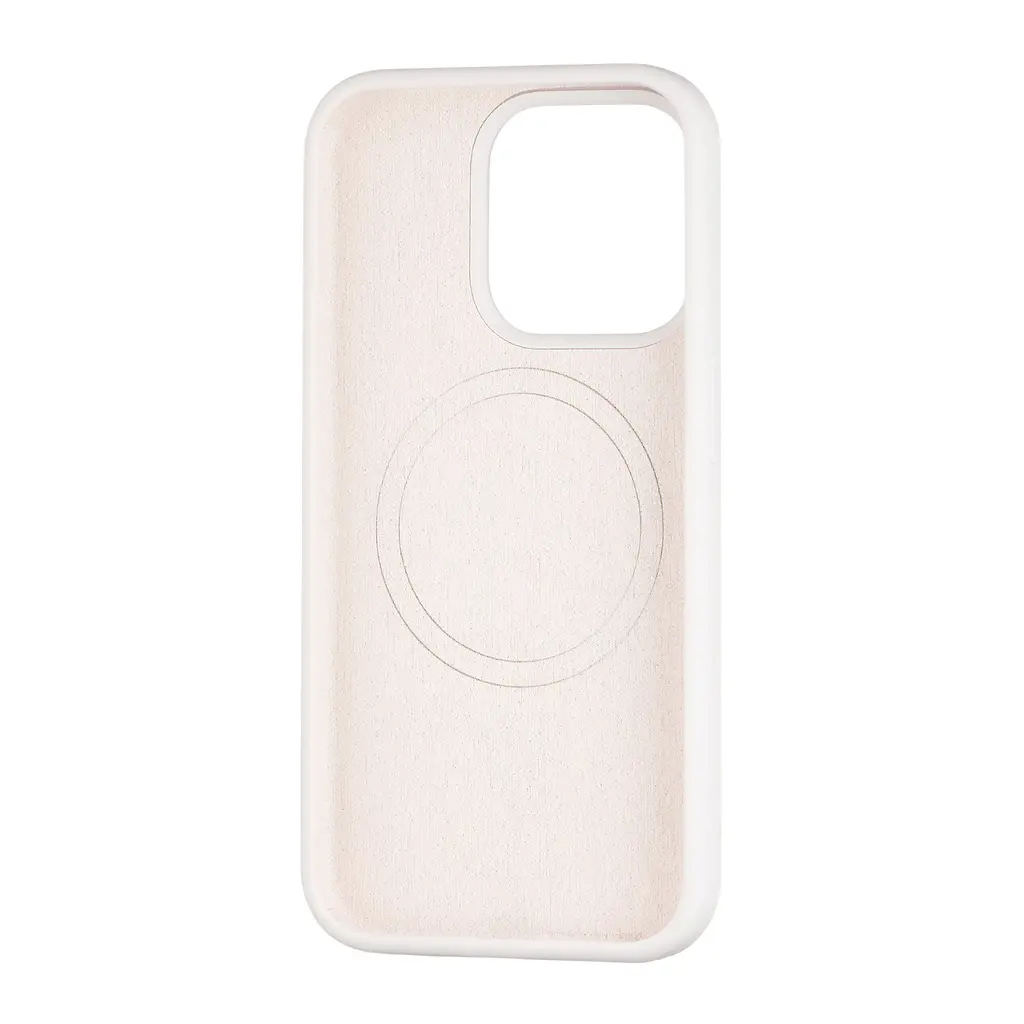 Чохол Silicone Case Full Cover with MagSafe iPhone 15 Pro White - фото 2