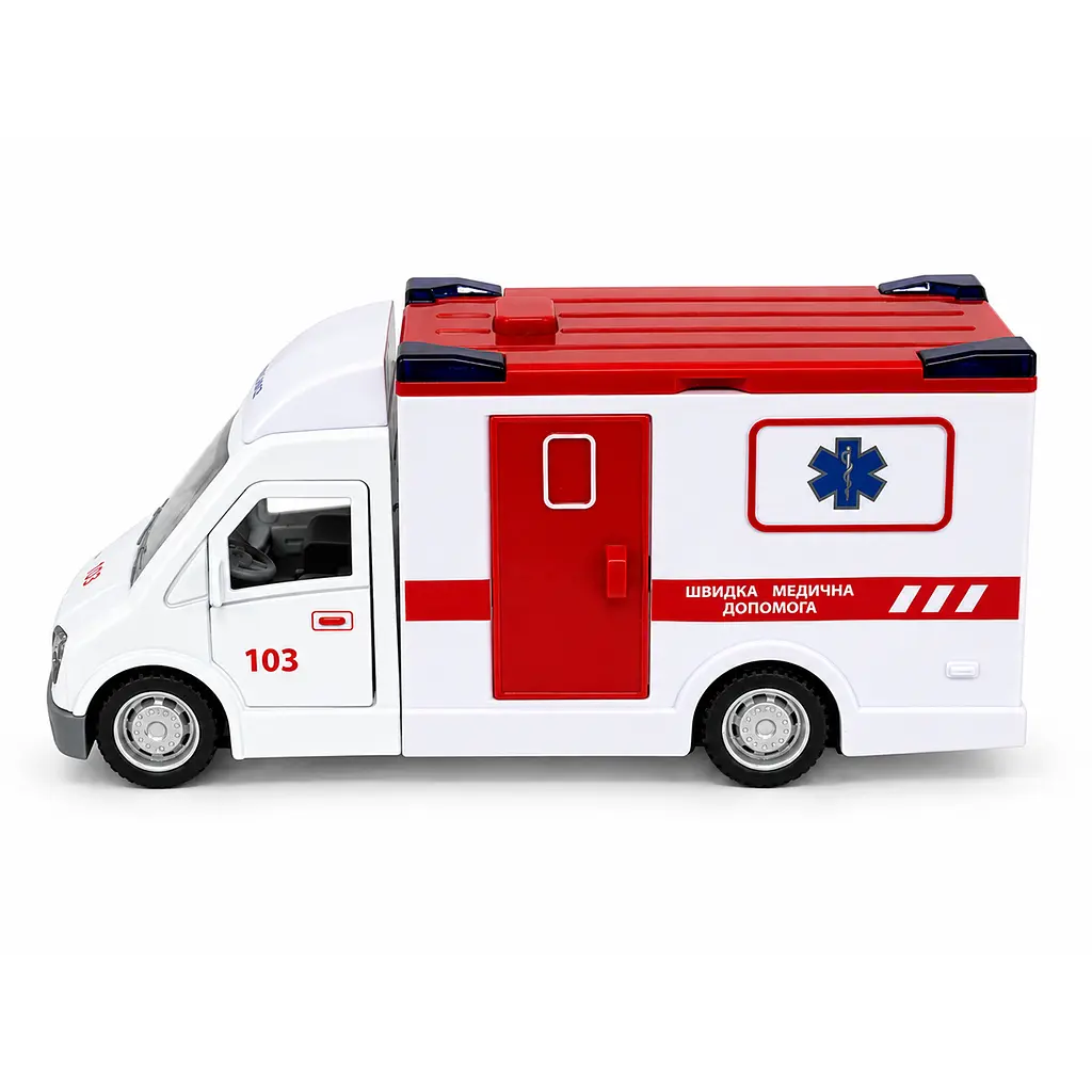 Автомодель TechnoDrive Швидка допомога зі світлом та звуком (CLM-63K)