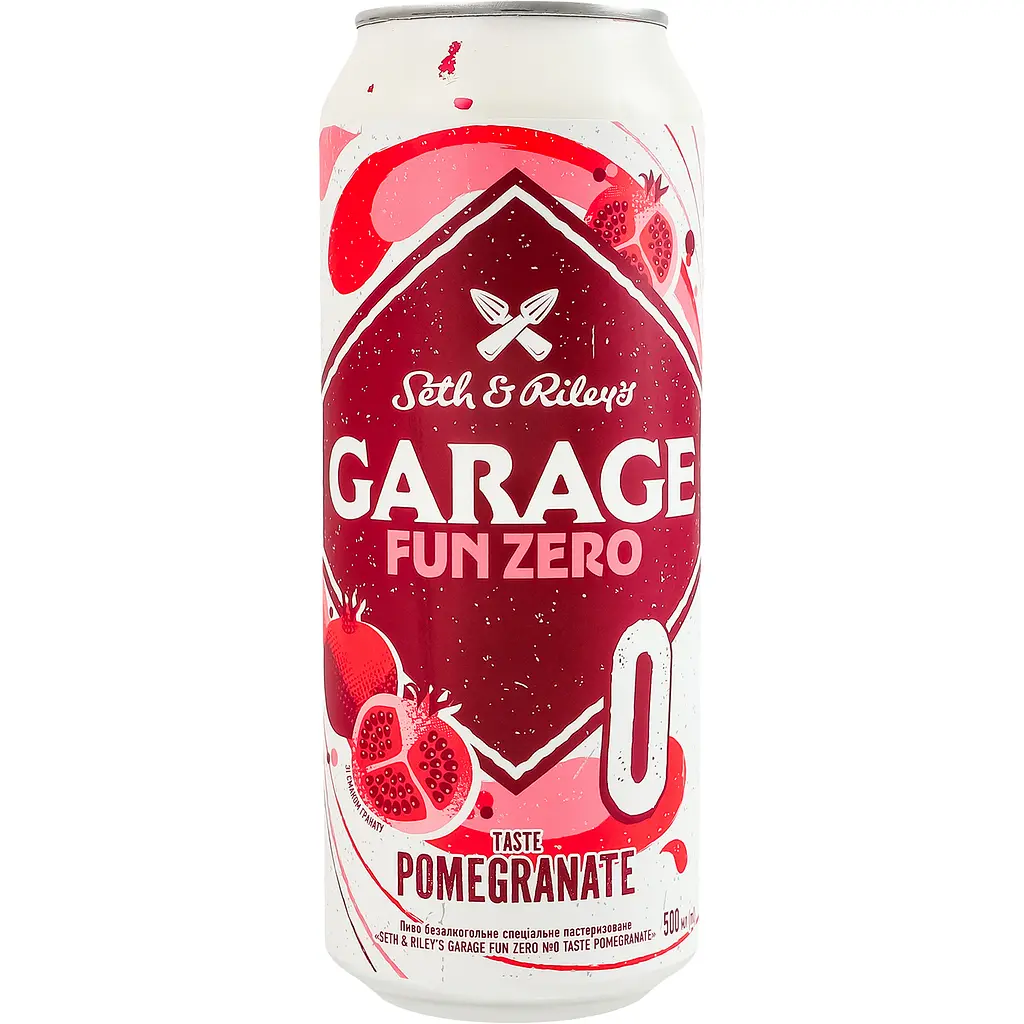 Пиво спеціальне Seth&Riley's Garage Fun Zero №0 Taste Pomegranate безалкогольне 0.5 л - фото 2