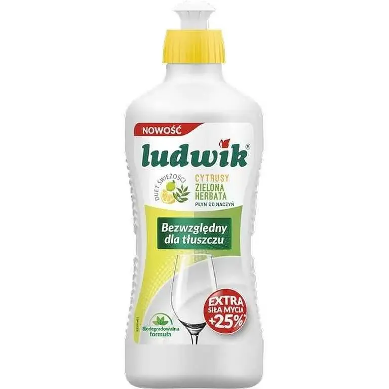 Засіб для миття посуду LUDWIK 900мл Цитруси та Зелений Чай