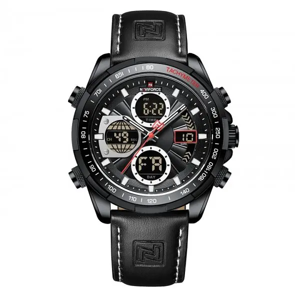 Чоловічий наручний годинник Naviforce Fly (Black) - фото 2