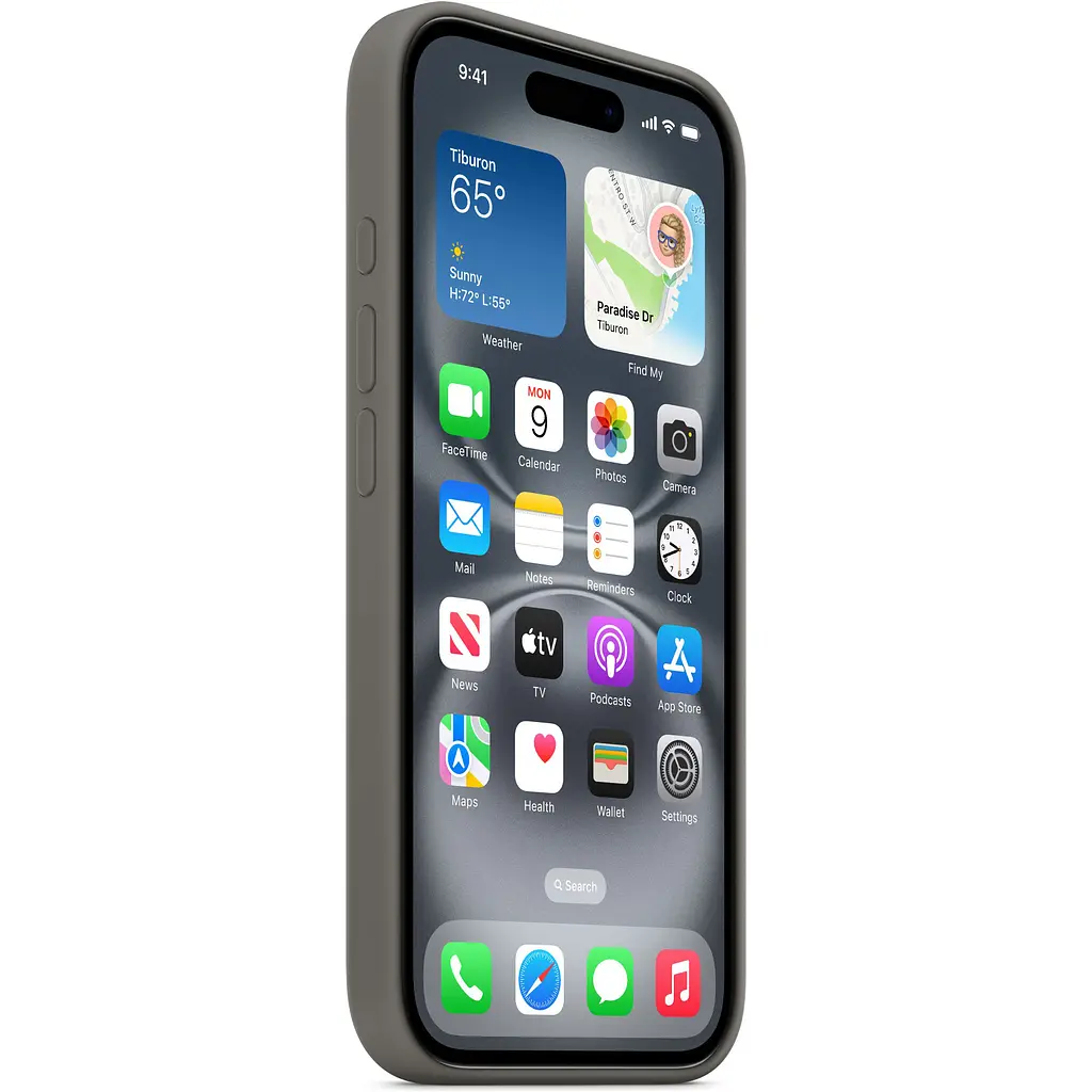 Чохол Apple Silicone Case with MagSafe для iPhone 16 Stone Gray (MYY33ZM/A) [116206] - фото 6