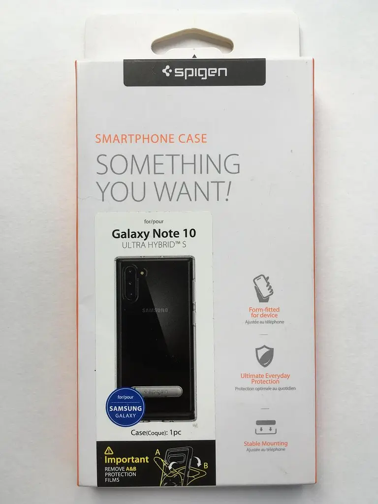 Чохол прозорий із підставкою Spigen Ultra Hybrid S для Samsung Galaxy Note 10 Crystal Clear - фото 8